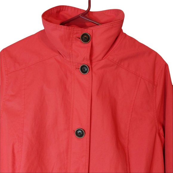 Eddie Bauer Coat /Rain - Size L - Length 35'' 50$ Good Condition - Color Salmon - Picture 3 of 10